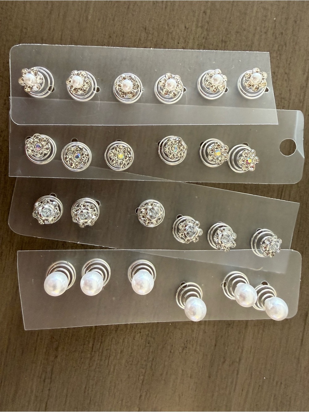 Elegant Pearl and Crystal hair accessories Set